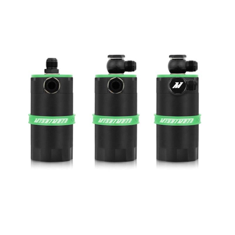 Mishimoto Universal Baffled Oil Catch Can, Green | 40-Micron Filter - Image 9