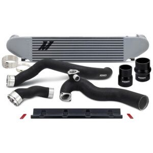 Mishimoto Intercooler and Pipe Kit with silver bar-and-plate core for 2024+ Ford Mustang EcoBoost