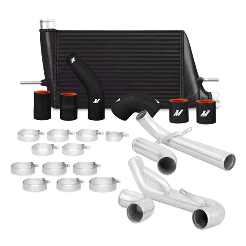 Mishimoto MMINT-EVO-10KBK Stealth Black performance intercooler kit for 2008-2015 Mitsubishi Lancer Evolution X