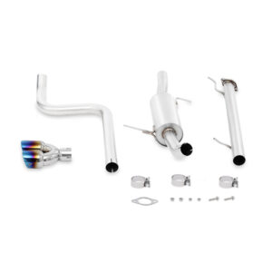Mishimoto MMEXH-FIST-14BT cat-back exhaust for 2014-2019 Ford Fiesta ST 5-Door with burnt titanium tips
