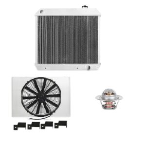 Mishimoto MMCPKG-CK-63 3-row brazed aluminum radiator with billet fill neck