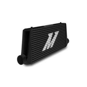 Mishimoto Black R-Line bar-and-plate intercooler MMINT-URB with logo on one side