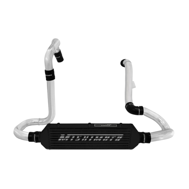 Mishimoto black powder coated aluminum piping and t-bolt clamps for Genesis Coupe 2.0T