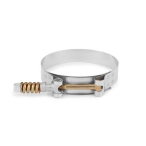 Mishimoto MMCLAMP-35T stainless steel constant tension T-bolt clamp, silver plain finish