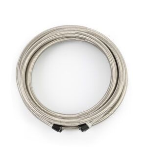Mishimoto -6AN Braided Line, Stainless Steel, 15 ft for performance radiators.