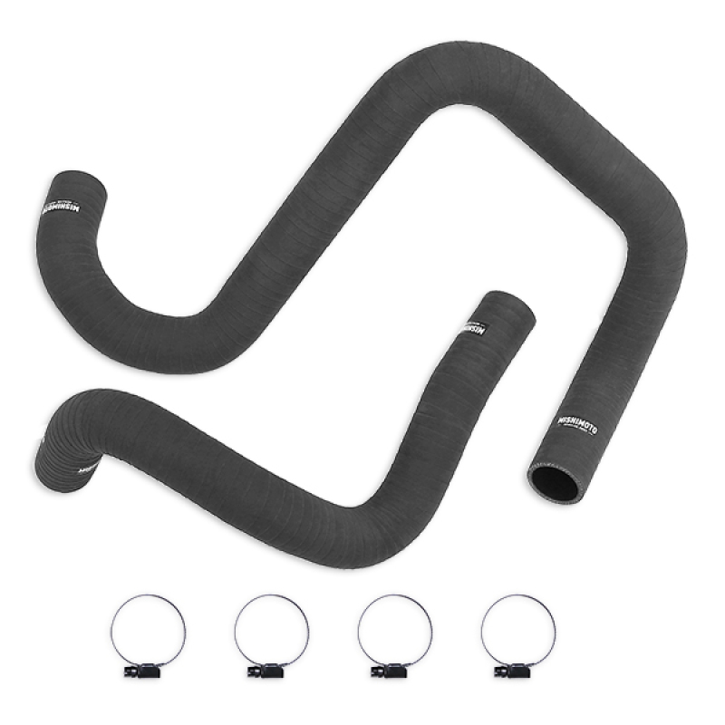 Mishimoto matte black silicone radiator hose kit for 2012-2018 Jeep Wrangler V6, MMHOSE-WR6-12MBK