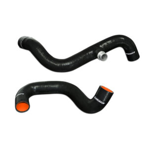 Mishimoto black silicone coolant hose kit for 1995-1997 Ford 7.3L Powerstroke, part MMHOSE-F250D-94BK