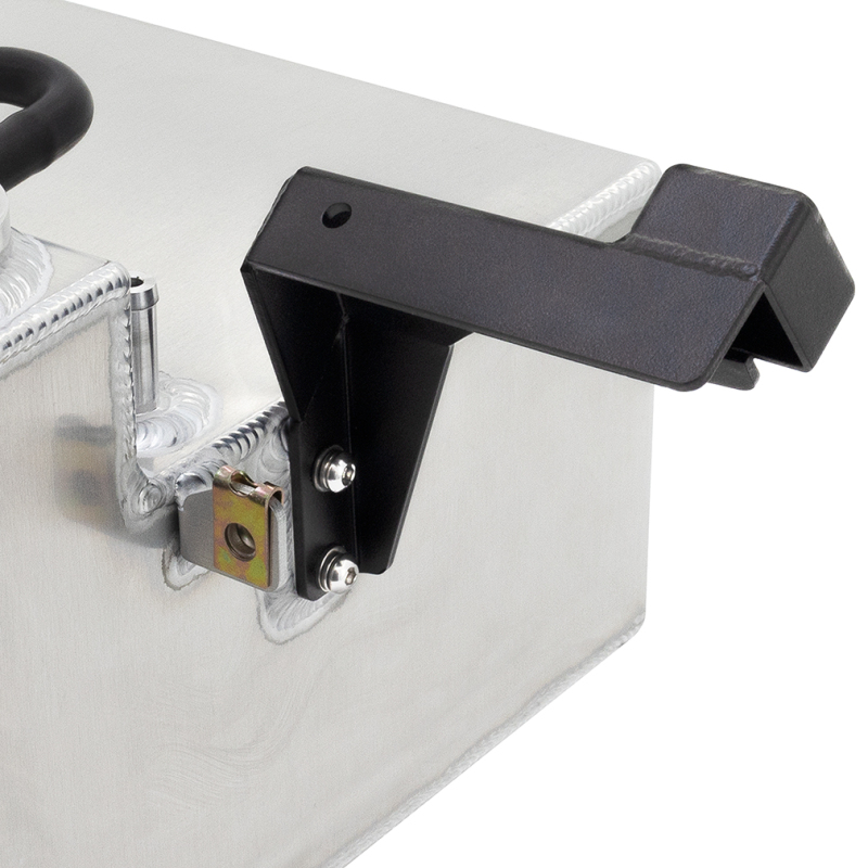 Natural finish aluminum degas tank by Mishimoto