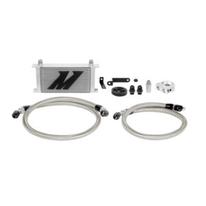 Mishimoto MMOC-WRX-08 silver 19-row oil cooler kit for 2008-2014 Subaru WRX