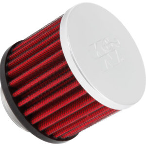 K&N 62-1440 crankcase vent filter with chrome-plated steel top