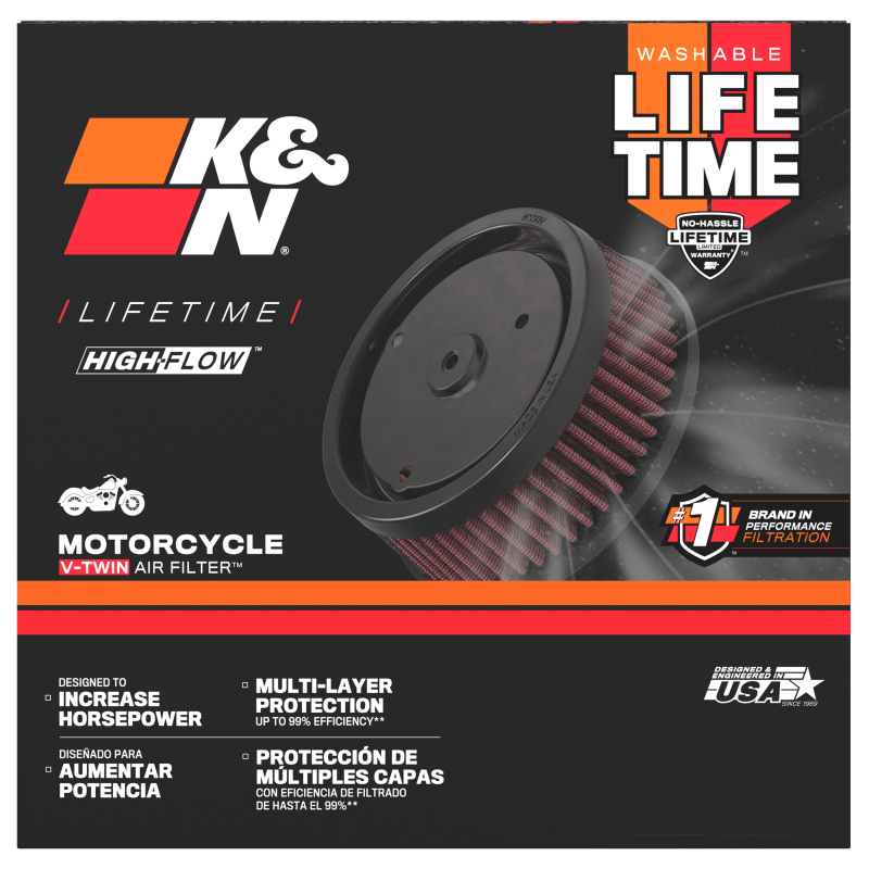 K&N HD-7517 High-Flow Air Filter for Motorcycles - Image 9