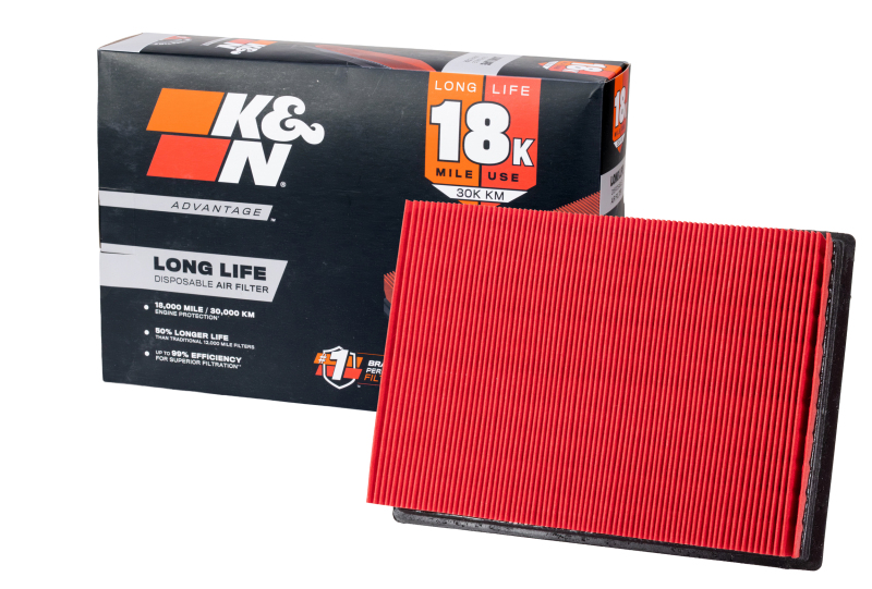 Washable air filter K&N Filters KNA-2231 for easy maintenance