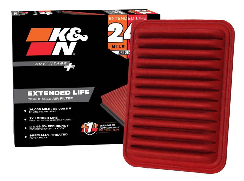 K&N Filters KNX-2360 Air Filter package dimensions