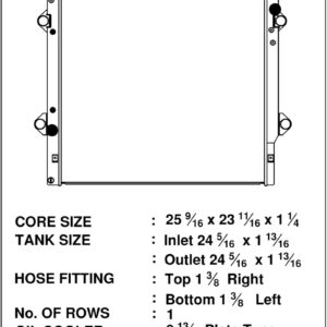CSF 7076 Heavy-Duty All-Aluminum Radiator front view