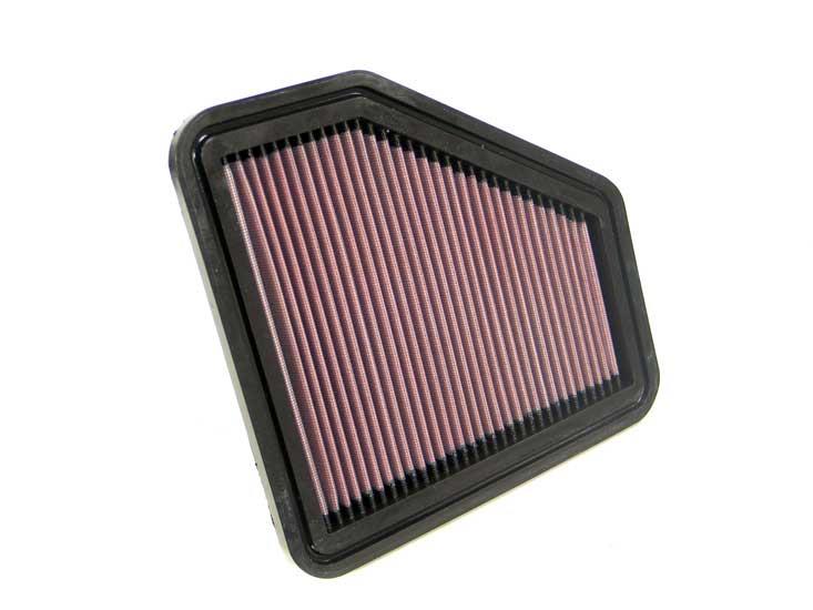 Washable and reusable K&N air filter for improved airflow