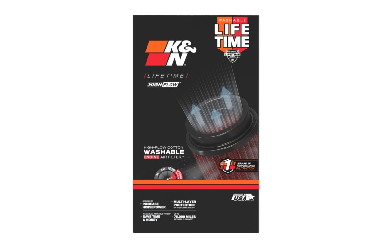 K&N HA-5907 High-Flow Air Filter for Motorcycles - Image 6