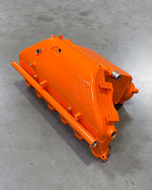 CSF 8233KO Charge-Air Cooler Manifold in Kyalami Orange