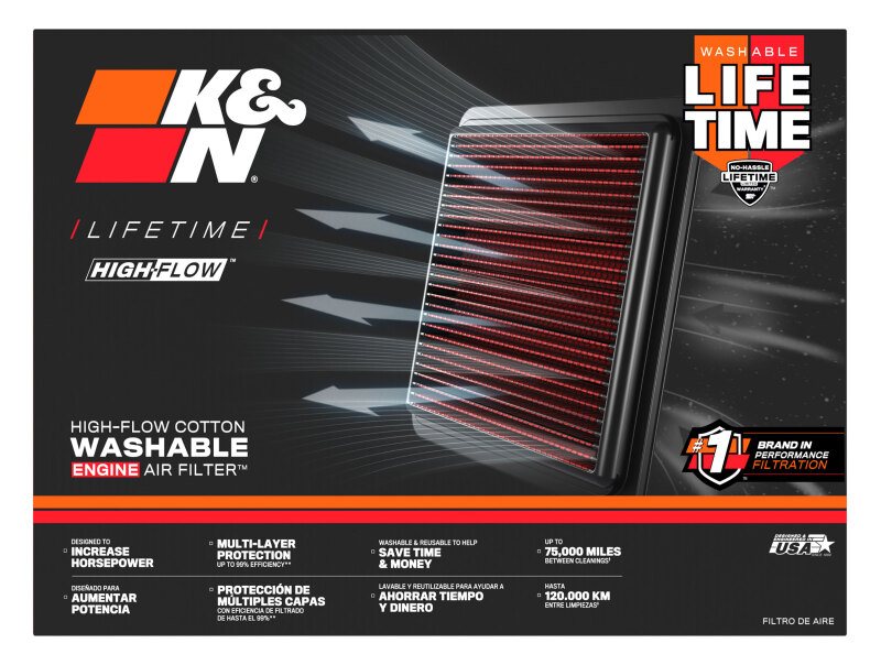 K&N 33-5144 Air Filter for BMW X5, X6, X7, XM Models - Image 5