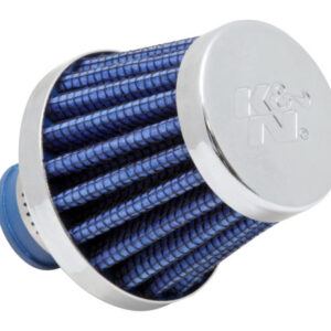K&N 62-1600BL crankcase vent filter with chrome top