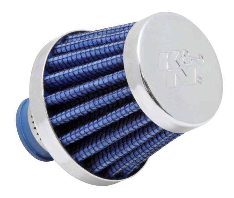 K&N 62-1600BL crankcase vent filter with chrome top