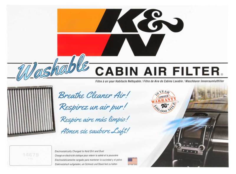 K&N Filters VF4002 Cabin Air Filter - Washable Replacement - Image 8