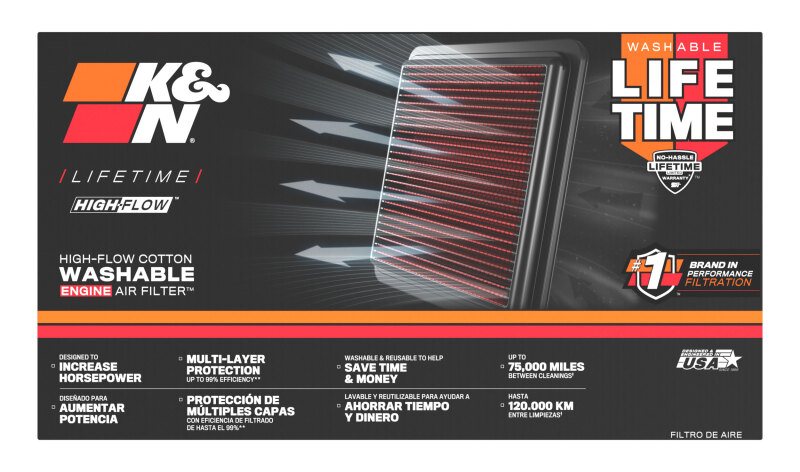 K&N SU-7500 High-Flow Air Filter for Motorcycles - Image 8