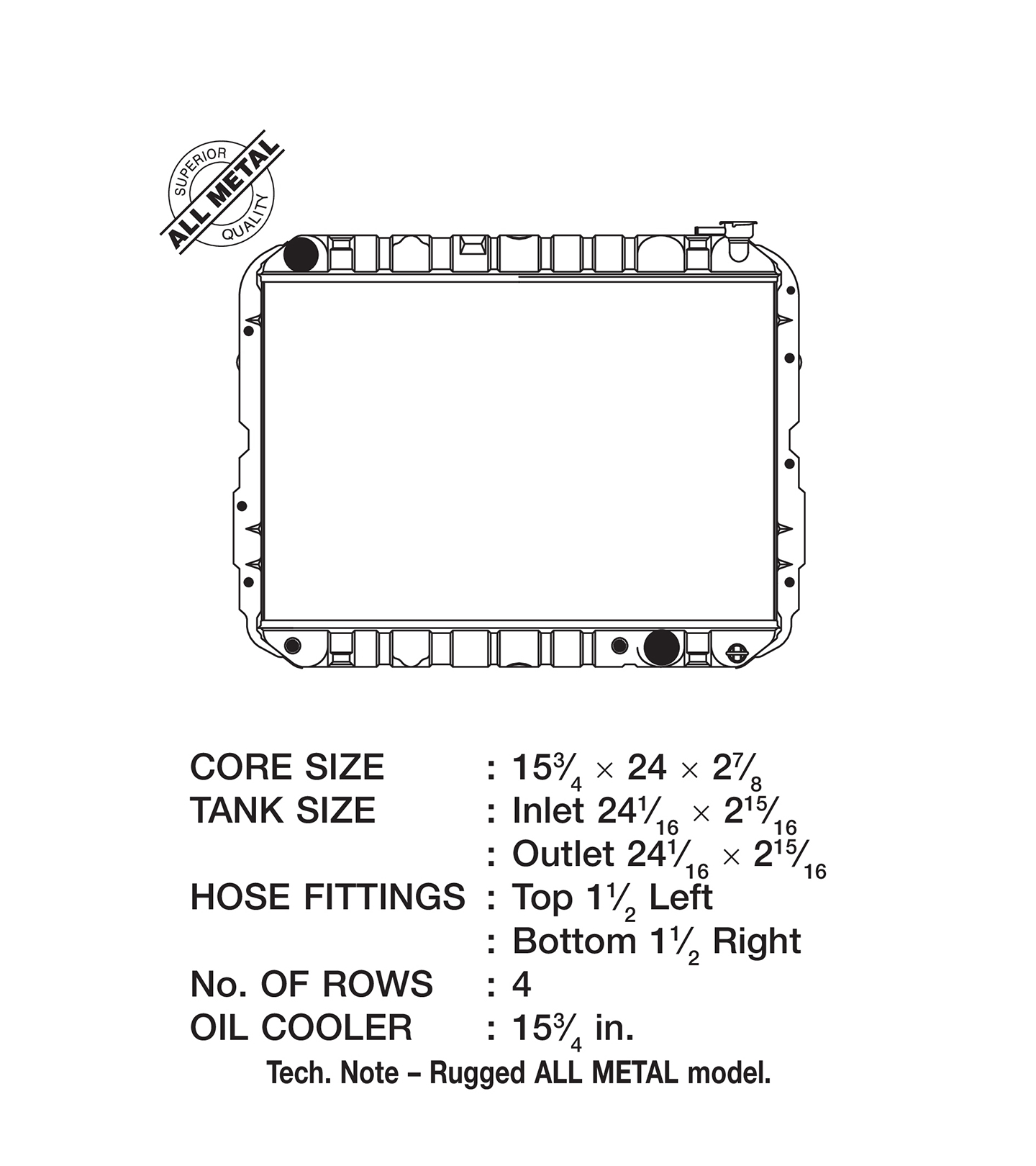 CSF 2708 Heavy-Duty Radiator for Cooling - Image 5