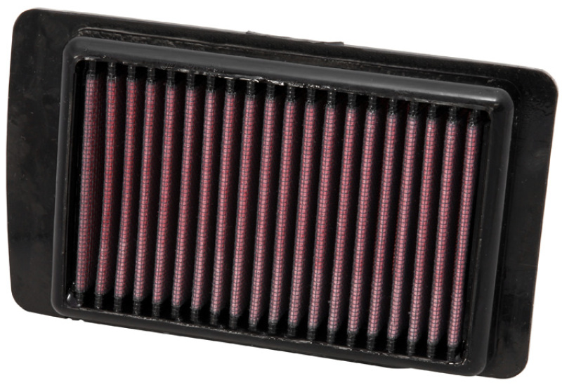 K&N PL-1608 air filter installed on motorcycle engine