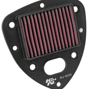 K&N SU-8009 High-Flow Air Filter for Motorcycles