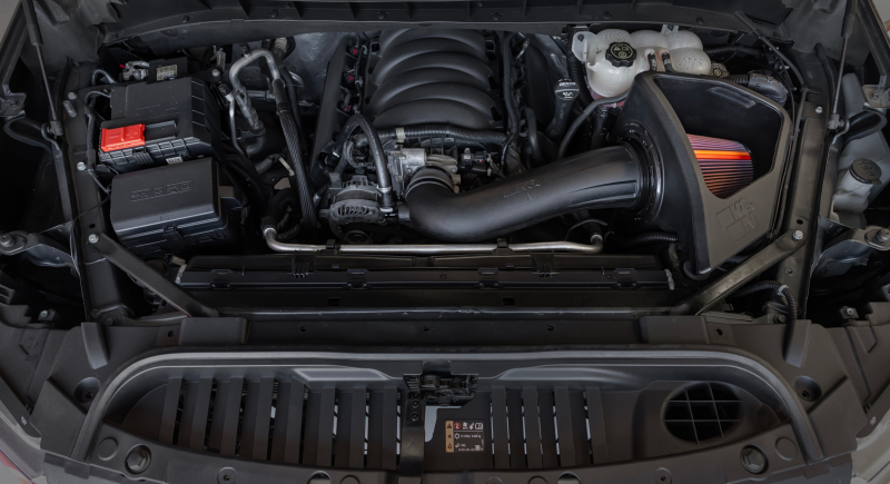 Custom-designed air box for K&N Filters intake system