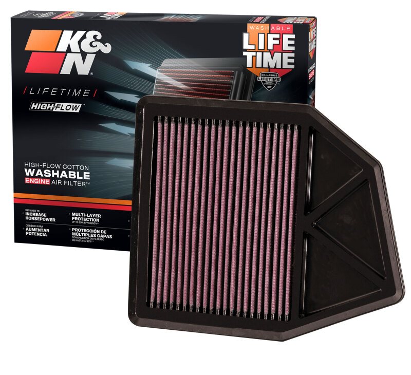 K&N 33-2402 High-Flow Air Filter for Honda Accord & Crosstour - Image 7