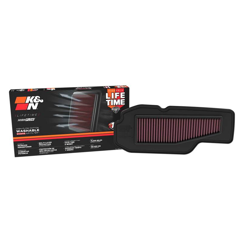Close-up of K&N HA-0120 motorcycle air filter