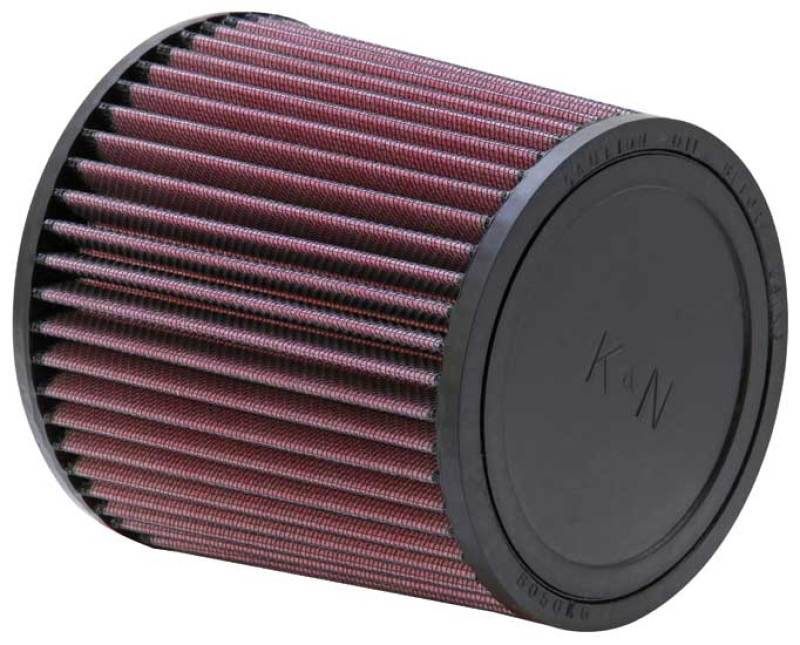 Close-up of K&N RU-3480 air filter showcasing its washable design