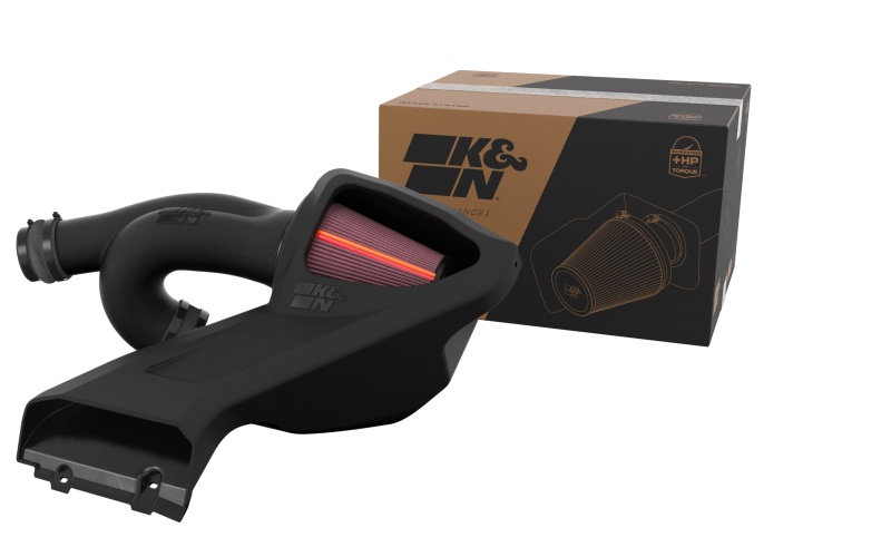 K&N 50-2617 cold air intake system installed on Ford Raptor