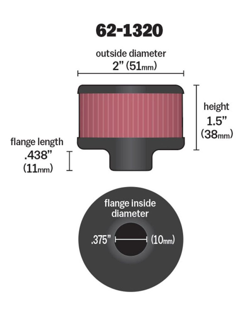 K&N Filters 62-1320 Crankcase Vent Filter - Image 4