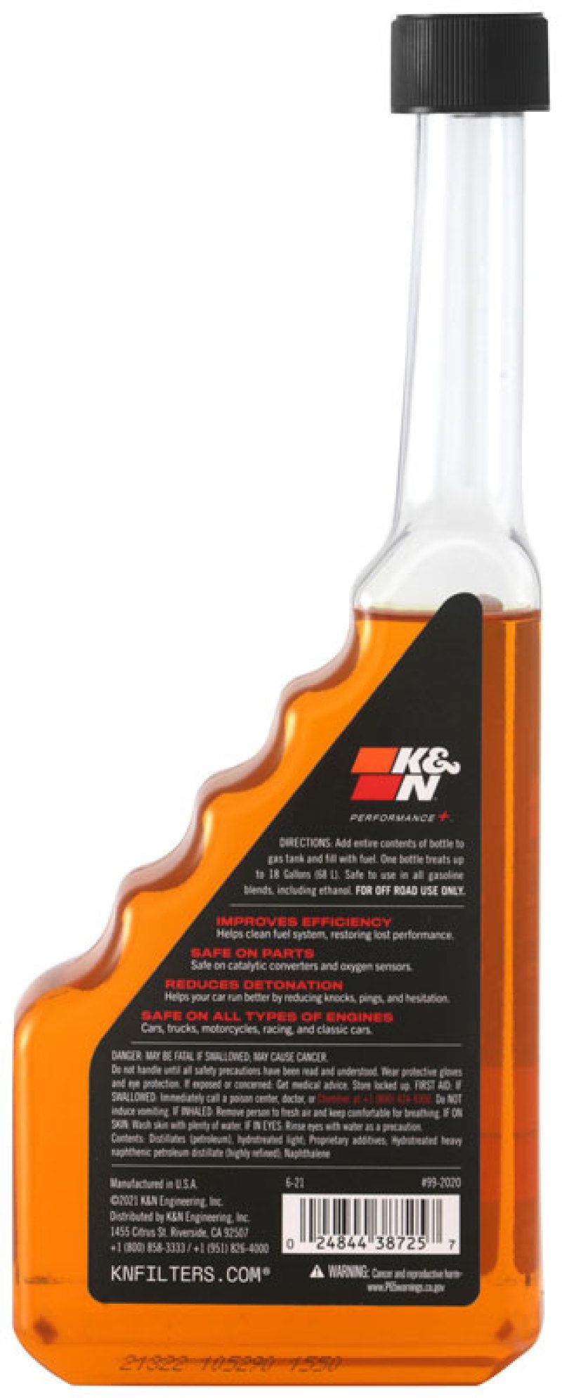 K&N Filters Octane Booster packaging details