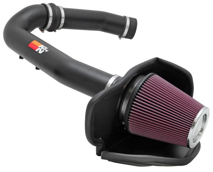 Components of K&N Filters 77-1560KTK Cold Air Intake System