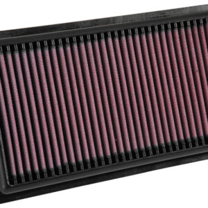 K&N 33-3080 High-Flow Air Filter with layered cotton media