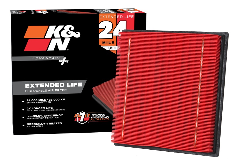 Close-up of K&N Filters KNX-2385 Air Filter design