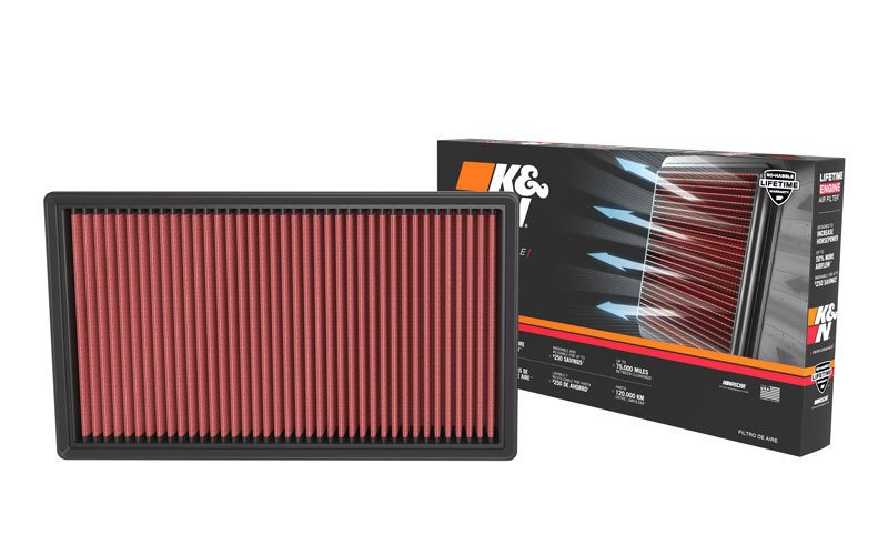 K&N 33-3173 High-Flow Air Filter for improved airflow