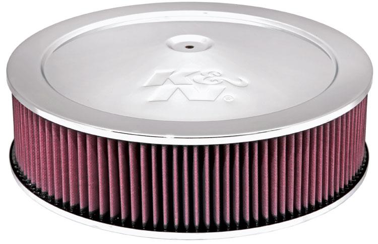 K&N Filters 60-1290 air cleaner assembly showcasing K&N air filter