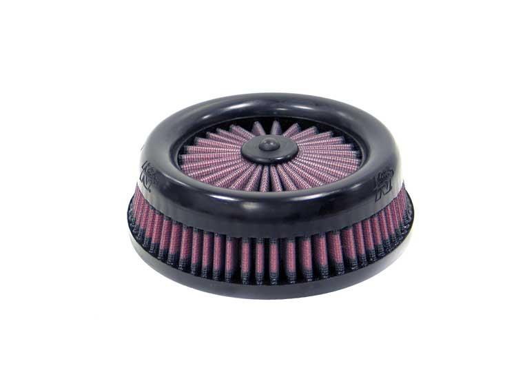 Close-up of K&N RX-4130-1 air filter showcasing rubber flanges