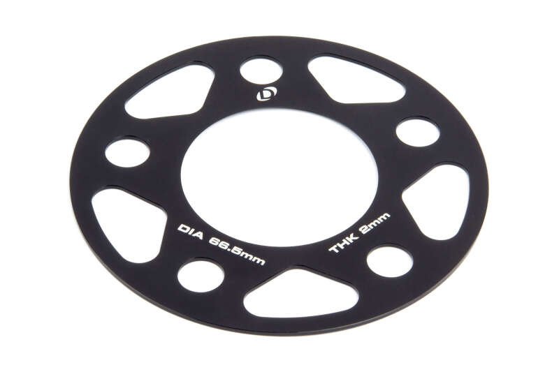 Close-up of Dinan D210-2020 2mm thick wheel spacers