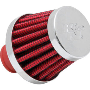 K&N 62-1600RD crankcase vent filter with chrome top