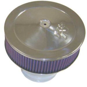 K&N Filters 58-1190 Air Filter Assembly with stainless steel finish