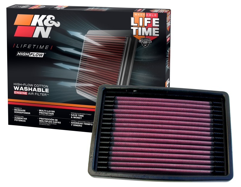 K&N 33-2022 High-Flow Air Filter - Washable & Reusable - Image 9