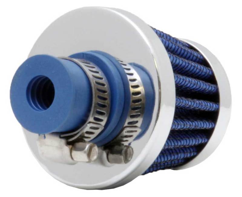K&N 62-1600BL crankcase filter on metal tubing
