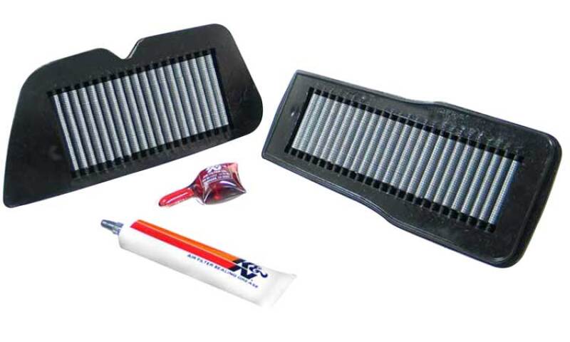 Washable K&N SU-1487 air filter for motorcycles