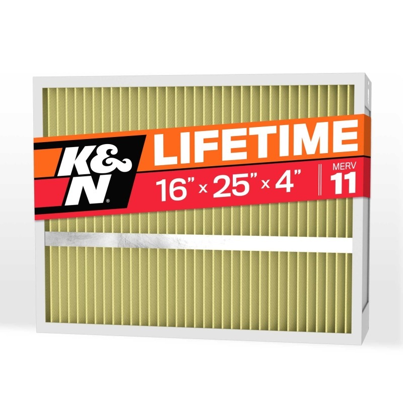 K&N HVC-41625 washable air filter with MERV 11 rating