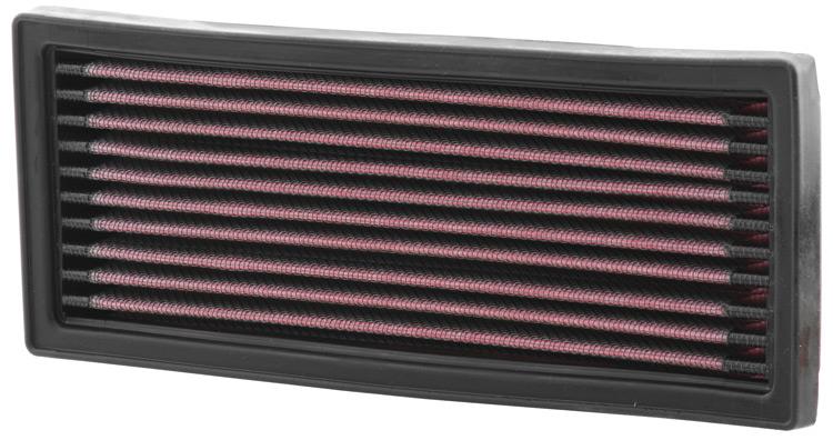 K&N 33-2586 High-Flow Air Filter with layered cotton media